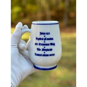 1974 Porsgrund Norway Limited Edition Christmas Mug "The Shepherds" Vintage